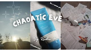 Chaotic Evening Vlog: Cleaning, Snacking, Skincare \u0026 Study rush 🌙💫