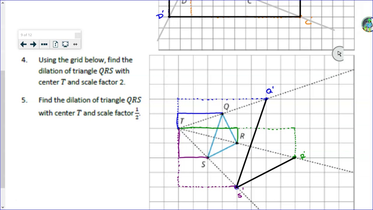 OUR 8.2.4 Dilations On A Square Grid - YouTube