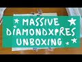 Massive Diamondxpres Diamond Painting Unboxing | diamond painting light pad | diamond gem storage