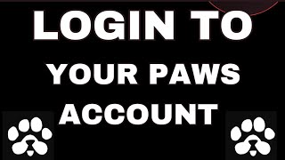 🐾 PAWS LEFT TELEGRAM. THIS IS HOW TO LOGIN TO YOUR PAWS