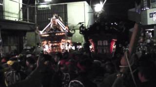 2011年　横浜三ツ境白姫まつり神輿渡御迫力の辻あわせ