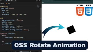 How to Create a Rotating Box in CSS | Keyframe Animation