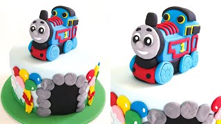 How to make a Thomas the Tank Engine birthday cake tutorial｜Thomas The Train Cake