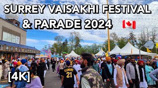 [4K] 🇨🇦 Surrey Vaisakhi Festival and Parade 2024 [Part 3] | Nagar Kirtan | Khalsa | Surrey, BC