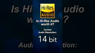 Is Hi-Res Audio 24 bit worth it? #music #8bit #24bit #shorts