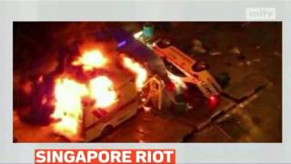 mitv - Police in Singapore have made 27 arrests after hundreds of people took part in a riot