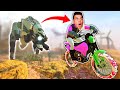 GETTING CHASED BY A ROBOT DINOSAUR?! (Trials Rising)