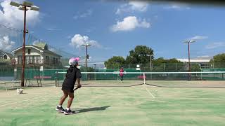 小３娘と父の練習！大会まで１週間！？二人で練習！#ソフトテニス #softtennis  #tennis