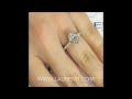 10x7 mm oval moissanite engagement ring