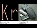 Krypton - Kr vs Potassium - K Comparing Element attributes Atoms