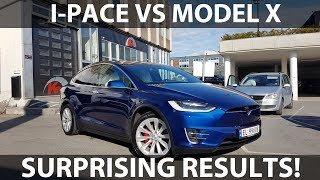I-Pace vs Model X efficiency test