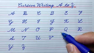 Cursive writing a to z | Cursive writing abcd | Cursive handwriting practice | Capital letter abcd