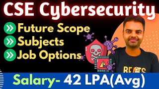 BTech CSE Cybersecurity Future Scope, Salary in India, Syllabus, Job, Admission, Easy or Hard #btech