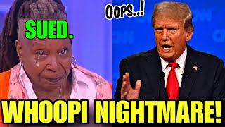 OMG! Whoopi CRIES \u0026 LOSES Control after Trump Hilariously ENDS Her Career On STAGE! Defends Melania