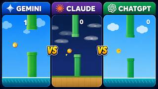 Claude vs Gemini vs ChatGPT — Flappy Bird coding challenge