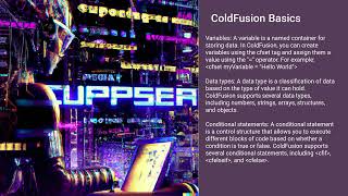 ColdFusion Programming - Basics