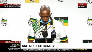 ANC NEC Lekgotla outcomes media briefing
