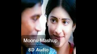 8D Audio | 3 Movie Mashup song  (Moonu)