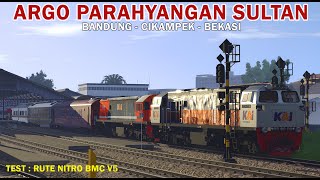 Argo Parahyangan Sultan | Bandung - Bekasi Nitro BMC V5 | Trainz SImulator Indonesia