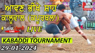 🔴 [Live] Awan Bhikhe Shah, Kaluwal (Kapurthala) Kabaddi Tournament 29 Jan 2024