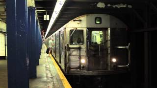 IND Subway: Brooklyn Bound R32 (C) Train at W. 72nd Street