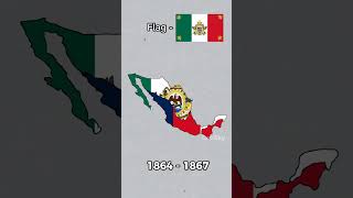Evolution of Mexico 🇲🇽 #shorts #geography #map #flag #mexico #history #empire #evolution #viral