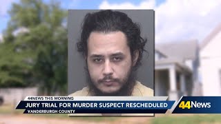 Jury trial rescheduled for Vanderburgh County murder suspect