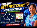 Greedy BFS Algorithm | Python Programming | Graph and Robot Navigation Examples