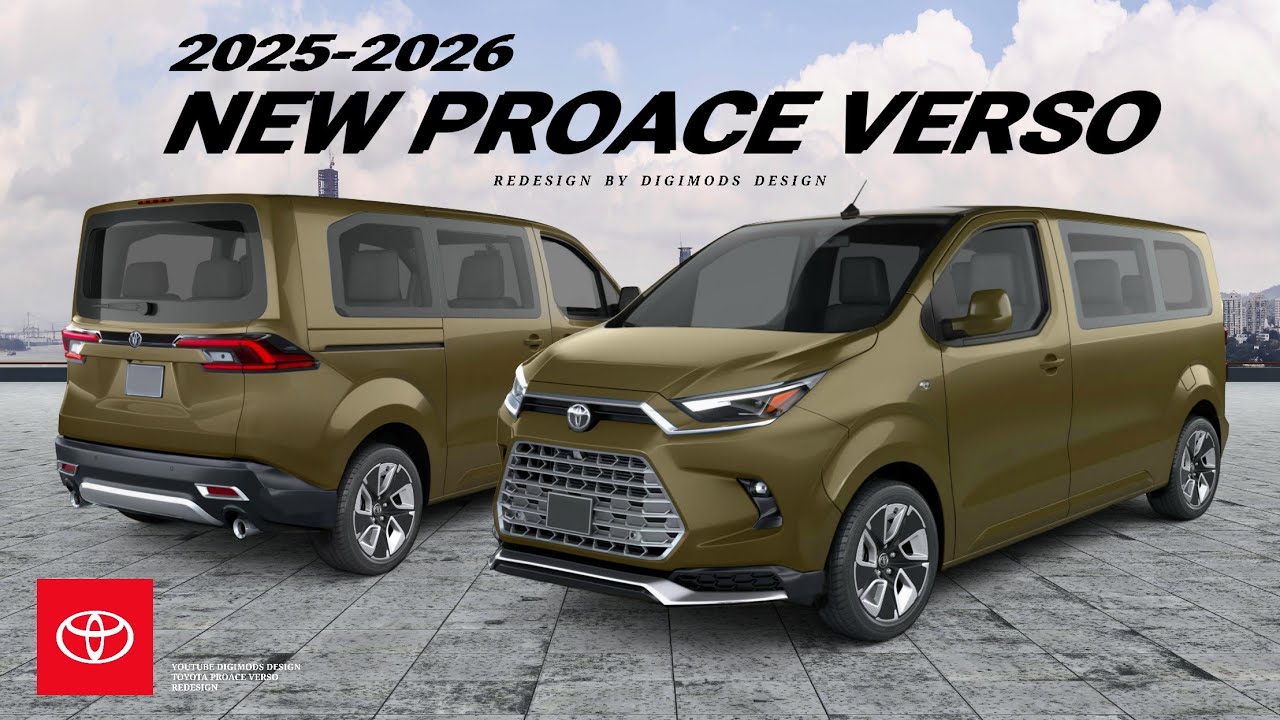 All New Toyota Proace Verso 2025 2026 Redesign Digimods Design - Latest ...