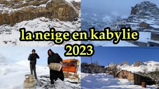 La neige en Kabylie 2023 / neige en Algérie