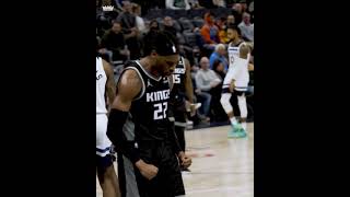 Richaun Holmes layup and one at Timberwolves vs Kings #shorts #KiaTipOff21