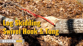 RuggedMade Log Skidding Swivel Hook and Tong with a 32\