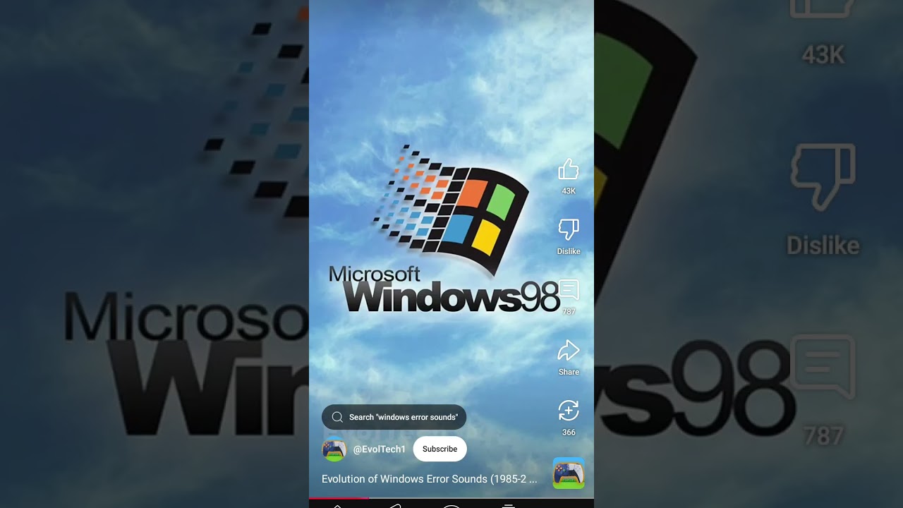 Evolution Of Windows Error Sounds Part 1