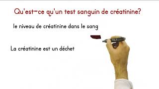 le test sanguin de créatinine