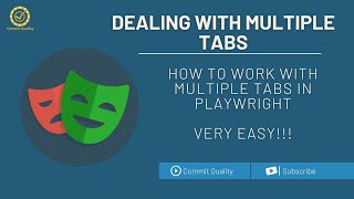 Playwright Working with Multiple tabs (NODEJS)