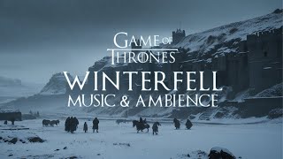 Game of Thrones Music & Ambience | Journey to Winterfell: Dusk's Snowy Embrace
