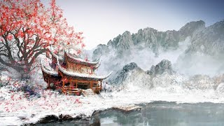 Winter Ambient with Japanese Flute Sounds Background Sleep | Meditation, Study | Soothing Relaxation
