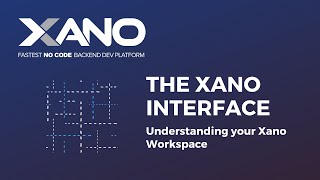 Xano Interface basics - Understanding your Workspace