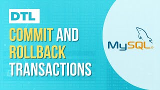 Rollback SQL operations using MySQL database.