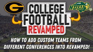 [PC] The SECRET on how to add CUSTOM TEAMS from different conferences into NCAA Footbal 14 Revamped!