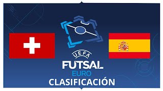 PARTIDO  FUTSAL SUIZA VS ESPAÑA 2024