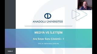 Medya ve İletişim - Ara Sınav Soru Çözümü -1