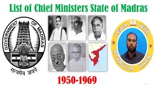 Chief Ministers of Madras State