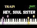 Hey, Soul Sister * Train * Piano Tutorial Easy