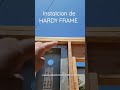 INSTALACIÓN DE HARDY FRAME | Nayo Mateo en la construccion #shorts #viralvideos #viral