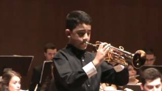 Kayra Yavuz plays Schelokov Child Concerto for Trumpet \u0026 Orchestra