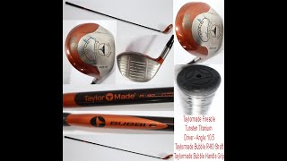 Taylormade Firesole Tungsten Titanium 10.5 Driver R-80 Grahite Shaft + Taylormade Bubble handle Grip