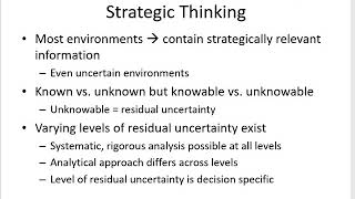 Strategy Under Uncertainty 1 Defining Uncertianty