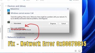 Fix Network Error 0x80070035 in Windows 11 24H2 – Shared Folder Access Problem Solved