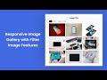 Responsive Image Gallery with Filter Image Features | HTML CSS JavaScript